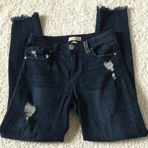 Tilly's Distressed Ankle Cropped Jeans